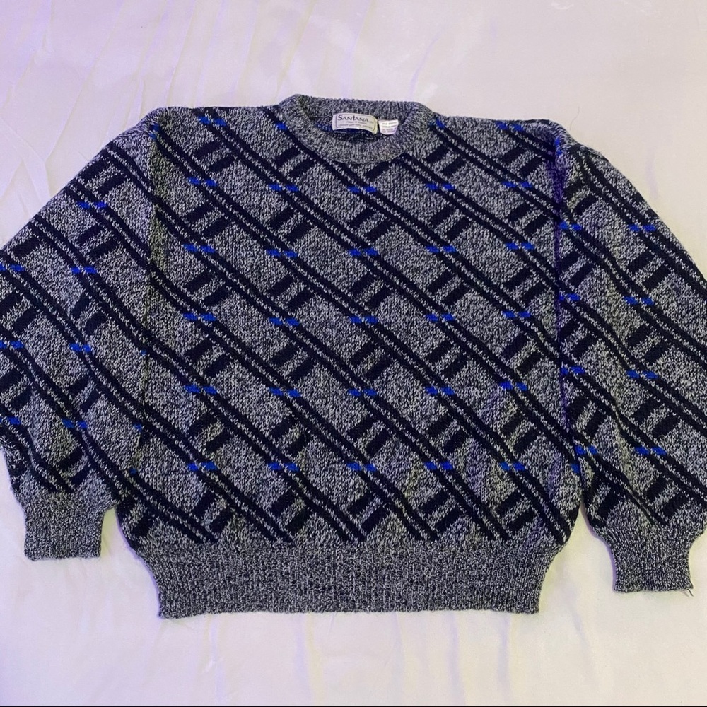 80s style grandpa sweater
